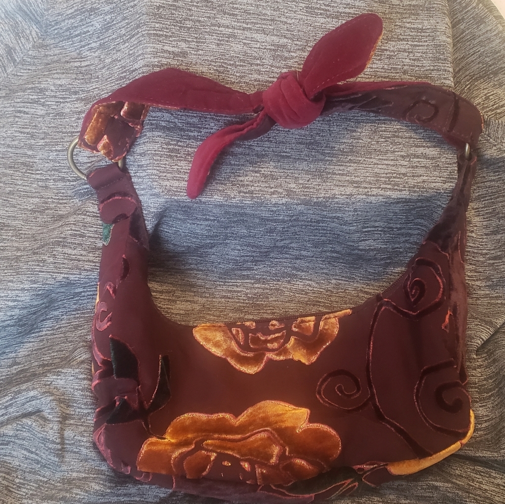 🌼3 for 22🌼Mini Floral Faux Velvet Shoulder Bag